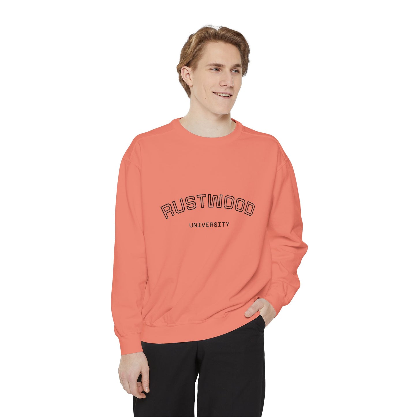 Rustwood University Sweatshirt - Cozy Campus Style, Unisex Apparel