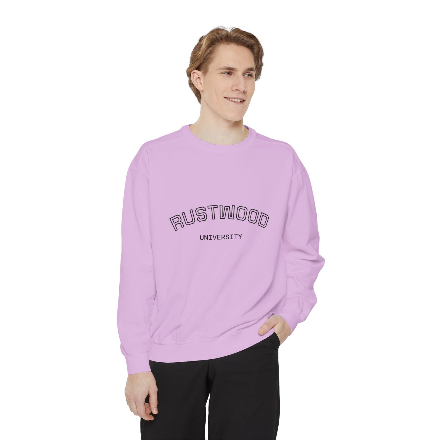 Rustwood University Sweatshirt - Cozy Campus Style, Unisex Apparel