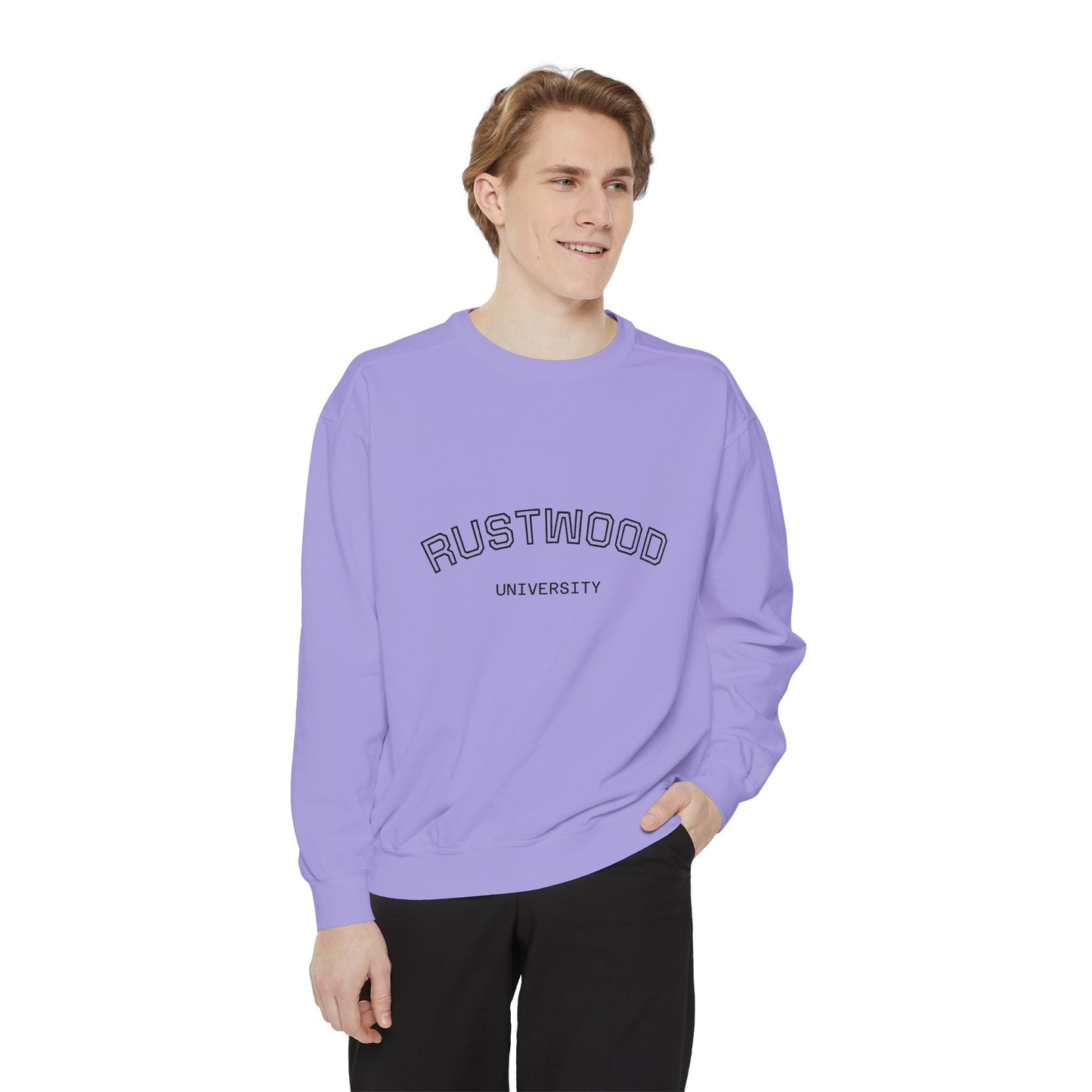 Rustwood University Sweatshirt - Cozy Campus Style, Unisex Apparel