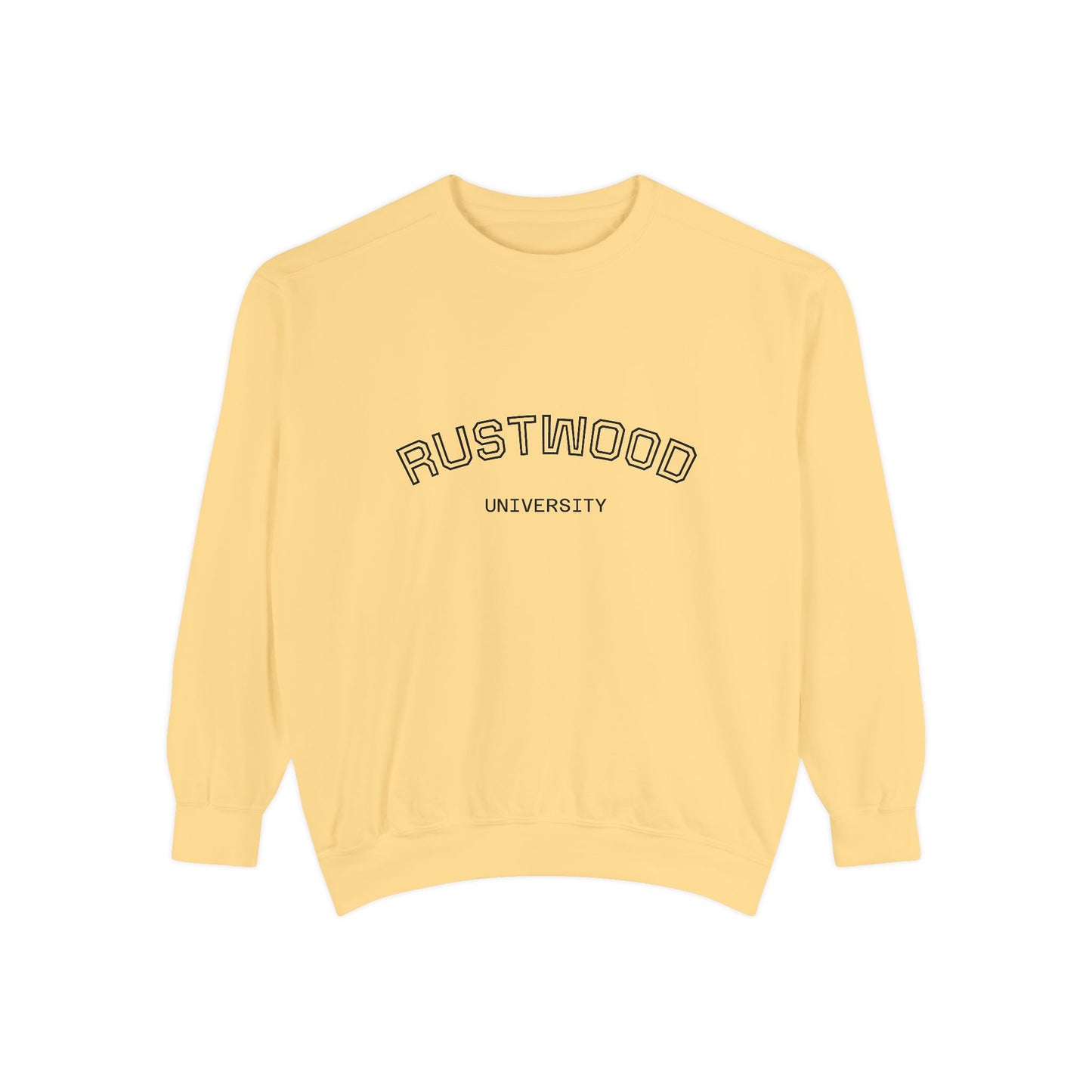 Rustwood University Sweatshirt - Cozy Campus Style, Unisex Apparel