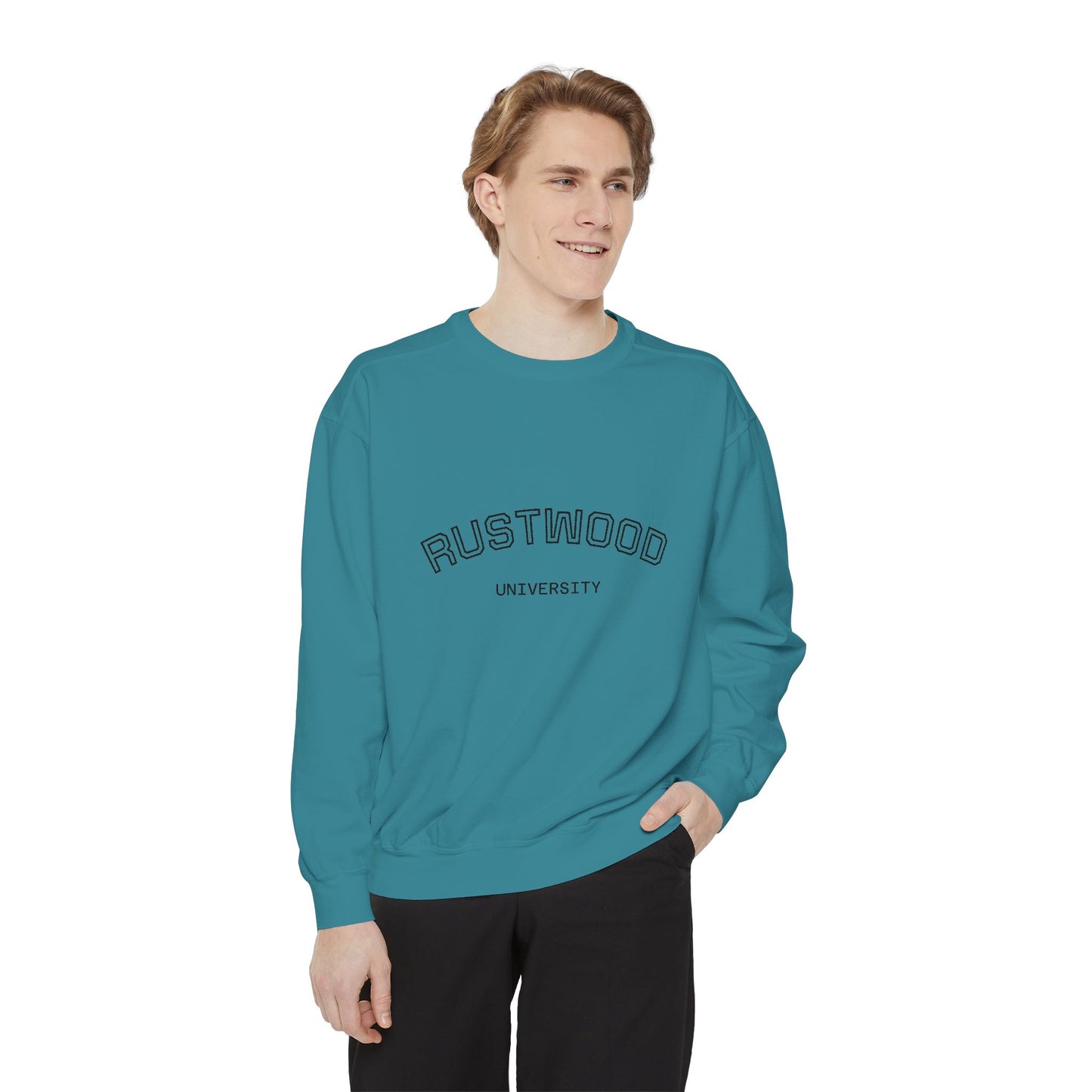 Rustwood University Sweatshirt - Cozy Campus Style, Unisex Apparel