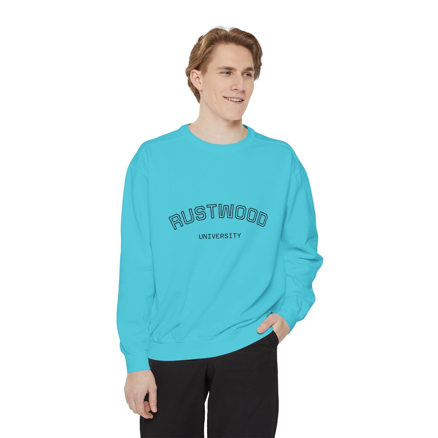 Rustwood University Sweatshirt - Cozy Campus Style, Unisex Apparel