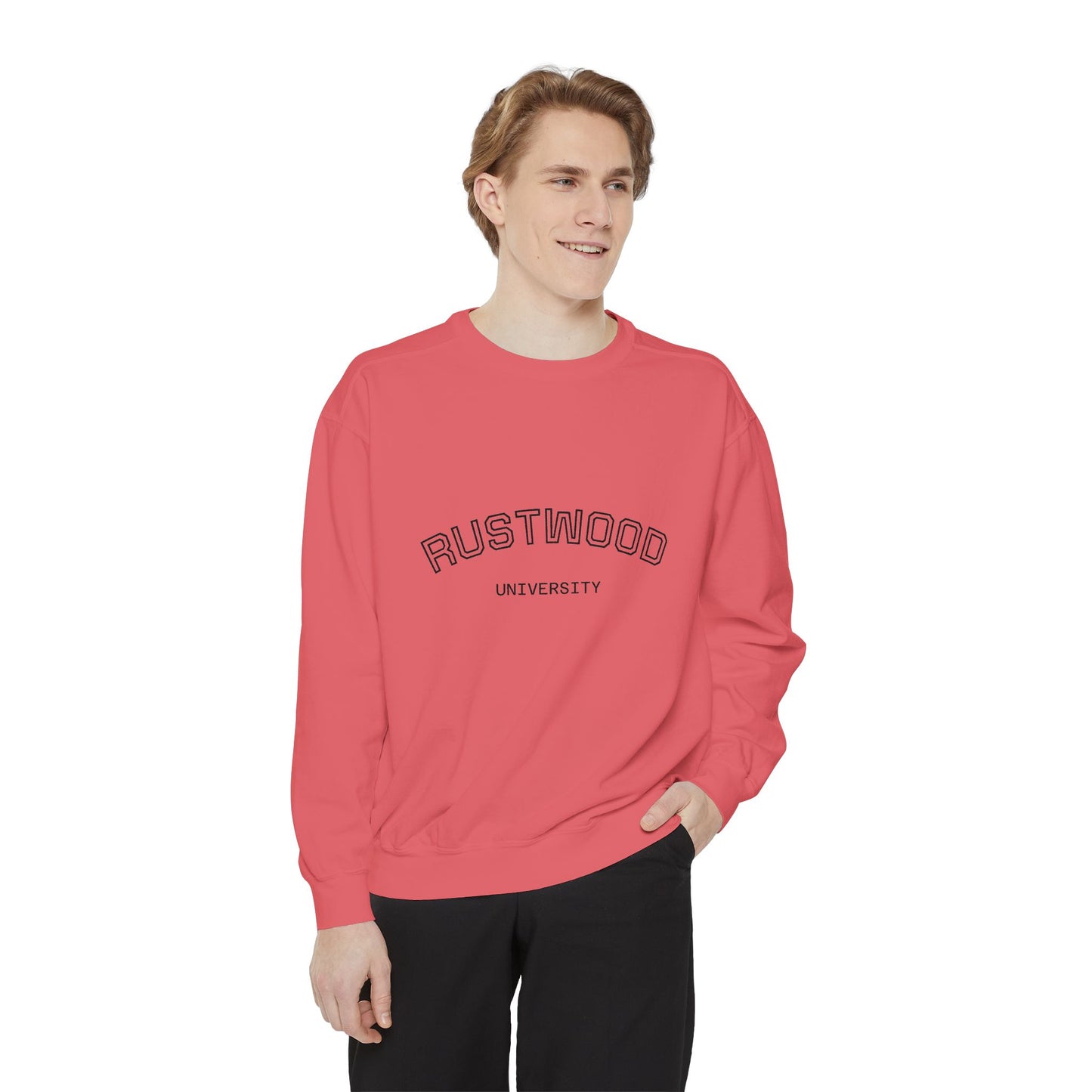 Rustwood University Sweatshirt - Cozy Campus Style, Unisex Apparel