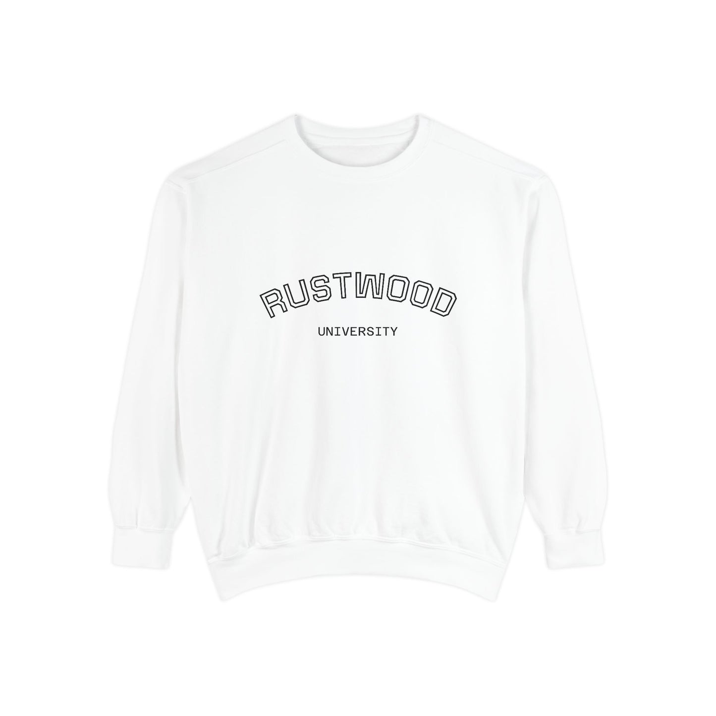 Rustwood University Sweatshirt - Cozy Campus Style, Unisex Apparel