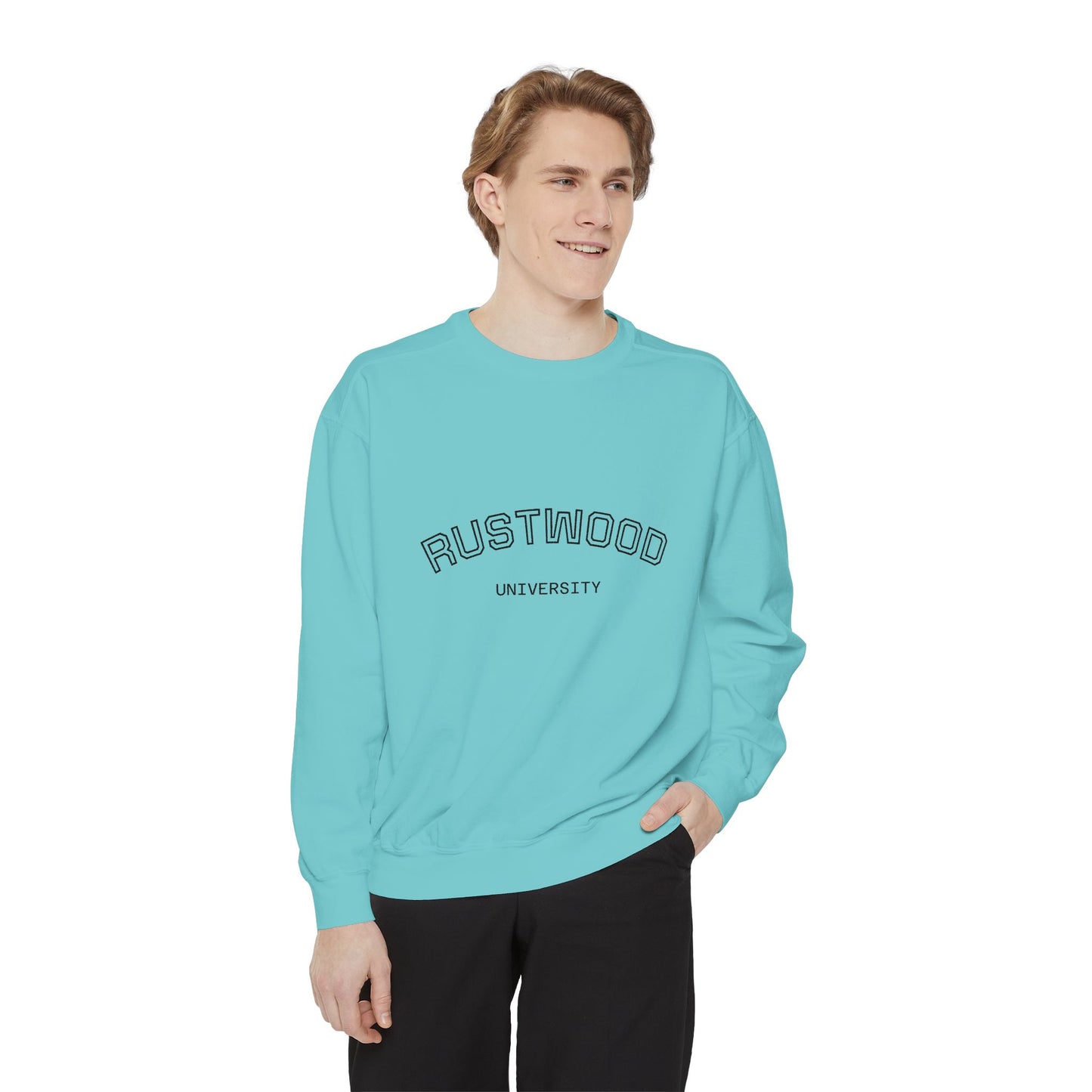 Rustwood University Sweatshirt - Cozy Campus Style, Unisex Apparel
