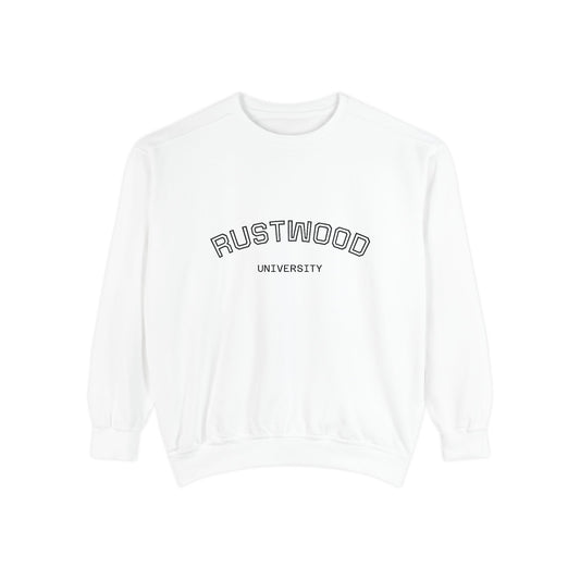 Rustwood University Sweatshirt - Cozy Campus Style, Unisex Apparel