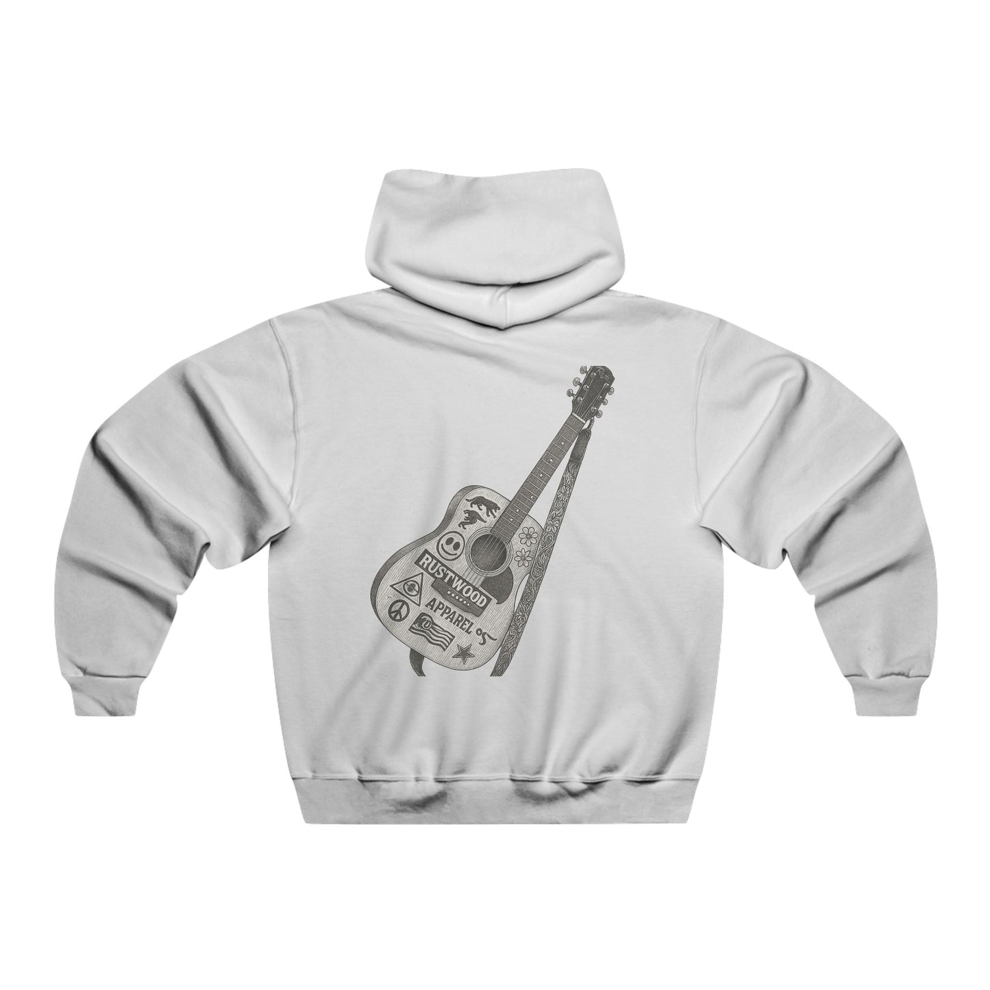 Stylish Music-Themed Hoodie for Guitar Lovers, Cozy Sweatshirt, Gift for Musicians, Casual Wear, Perfect for Concerts