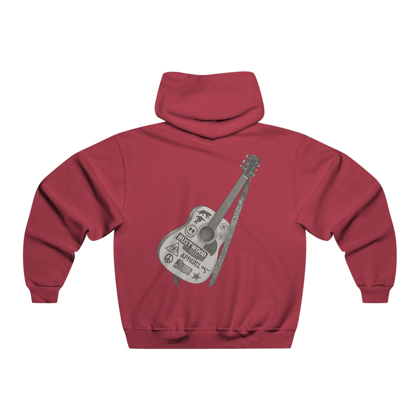 Stylish Music-Themed Hoodie for Guitar Lovers, Cozy Sweatshirt, Gift for Musicians, Casual Wear, Perfect for Concerts
