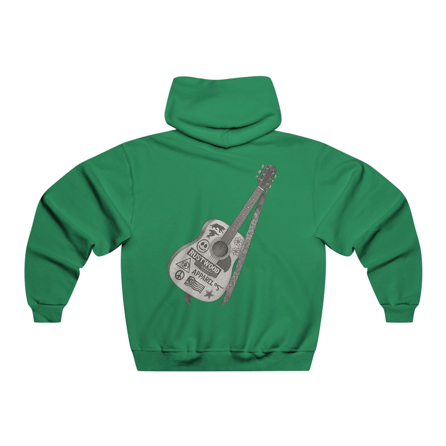 Stylish Music-Themed Hoodie for Guitar Lovers, Cozy Sweatshirt, Gift for Musicians, Casual Wear, Perfect for Concerts