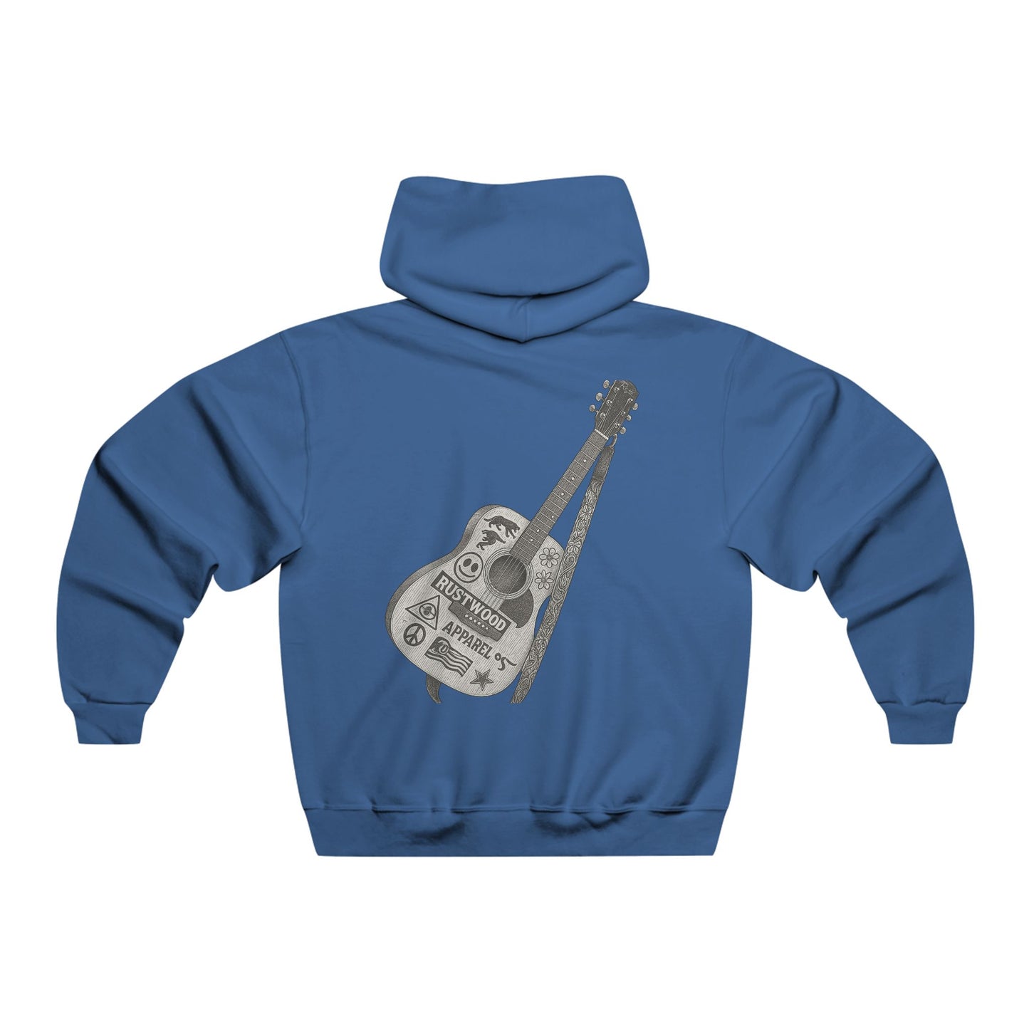 Stylish Music-Themed Hoodie for Guitar Lovers, Cozy Sweatshirt, Gift for Musicians, Casual Wear, Perfect for Concerts